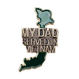 My Dad Served in Vietnam Hat Lapel Pin VetFriends.com