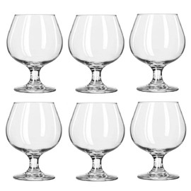 Aeisage Crystal Brandy Glasses Set of 6 Large Capacity 11 Ounce High Stem Wine Glasses 6 Pcs Set Transparent Drinking Cups Dishwasher Safe