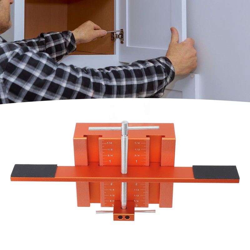Cabinet Door Mounting Jig Aluminum Alloy Cabinet Hardware Jig Tool