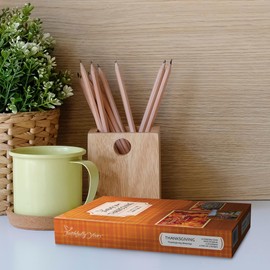 Faithfully Yours Designer Greetings Inspirational Thanksgiving Boxed Card Assortment, Thanksgiving Blessings with Biblical Scripture Verses (Box of 12 Greeting Cards with Envelopes)