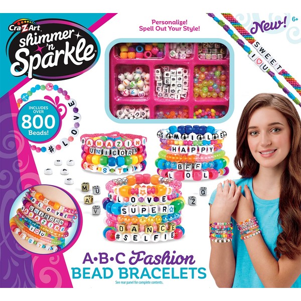 Cra-Z-Art Shimmer ’N Sparkle DIY ABC Fashion Beads