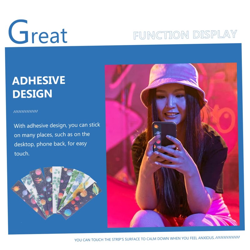 SHOWERORO Calm Sticker Pack 10pcs Anxiety Reduction Decals Pressure Relief