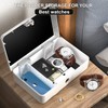 Biometric Fingerprint Storage Box,AICase Portable Cash Jewelry Security Case Lock