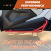 ECOTRIC Red Nerf Bars Rock Sliders Compatible with 2014-2023 Polaris
