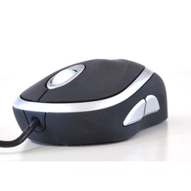 Targus Wired Ergo Mouse - Mouse - optical - 5 button(s) - wired - USB - black, silver