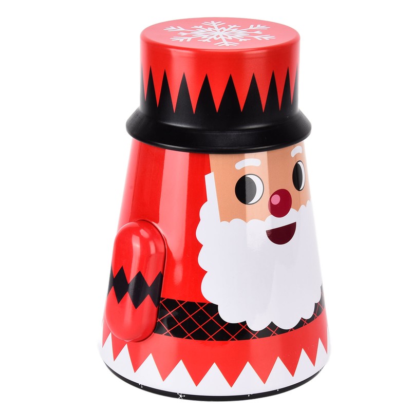 Christmas Candy Iron Box Roly Poly Design Santa Claus Snowman