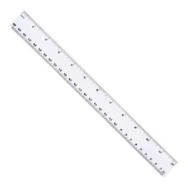 Leoncito 25 Reglas De 30 Cm Plastico Transparente Escolar Semi Flexib