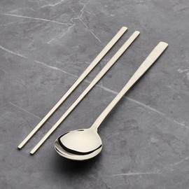 Bloom at Home Titanium Laser-Glazed Arabesque 5-Piece Cutlery Set (27 Types) (Bulk) / 블룸엣홈 티타늄 레이저 당초 5벌 수저세트 27종 (벌크)