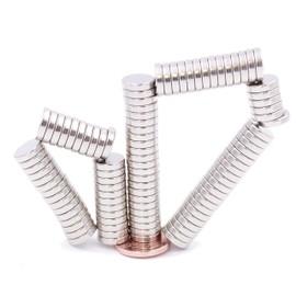 Brudazon 50 Mini Disc Magnets 9 x 2 mm N52 Strongest Level Neodymium Magnets Ultra Strong Power Magnet for Model Making, Photo, Whiteboard, Notice Board, Fridge, Crafts, Magnetic Disc Extra Strong