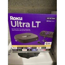 Roku 2024 Roku Ultra LT Streaming Device 4K/HDR/Dolby Vision with Roku Voice Remote