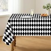 Hegbolke 4 Pack Black and White Checkered Tablecloths, Gingham Table