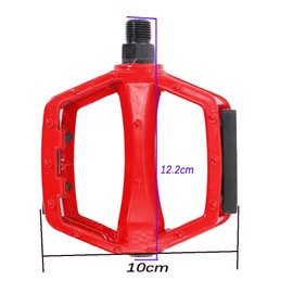 MACHSWON 1Pair 9/16” Bicycle Pedals MTB BMX Mountain Bike Pedals Platfrom Aluminum Alloy (Silver)