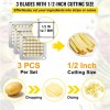 Replacement 1/2 Inch Stainless Steel Dicer Parts 3 PCS French