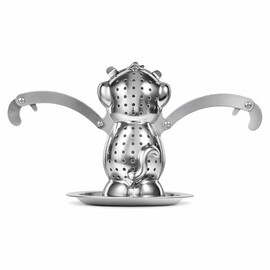 Infusor de Té, Apto para Alimentos Acero Inoxidable 8/20, Infusor de Especias Colador de Bola para Amantes de Té Hojas Sueltas Hierbas y Condimentos