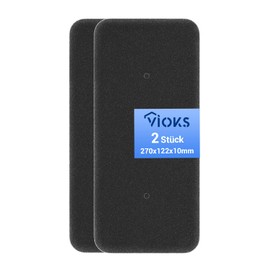 VIOKS 2 x Dryer Filter Set Replacement for Candy Filter 40006731 270 x 122 mm Sponge Filter for Candy & Hoover Condenser Dryer/Heat Pump Dryer