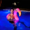 PoolCandy Inflatable Animal Swim Noodles (LED Flamingo)