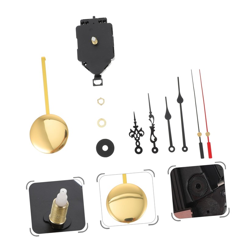 LALAFINA 1 Set Quartz Clock Movement Replacement Mechanism with Hands