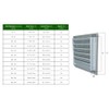 Byson 20" x 20" Aluminum Gable Vent - MaxShield Series