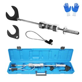 Inner CV Axle Removal Tool, Heavy Duty Steel 5/8"-18 Slide Hammer, Front Wheel Drive Axle Half Shaft Slide Hammer Puller Set, 63mm 48mm CV Joint Fork Adapter Attachments