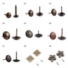 Generic Round Large-Headed Nail, Smooth/Daisy/Square/Plum Nail for Sofa Decoration Pack