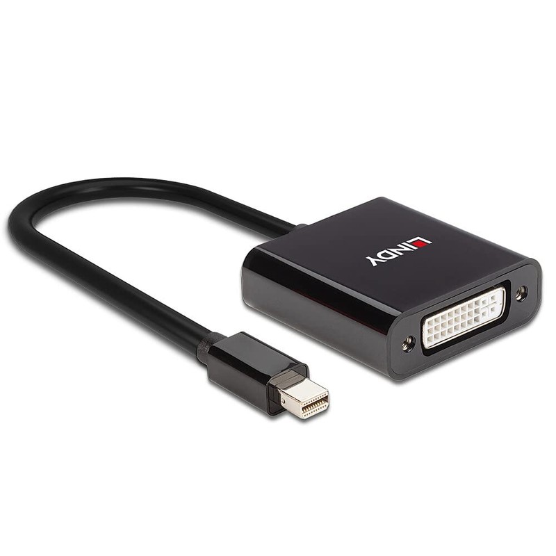 LINDY Monitor Adapter [1x Mini DisplayPort Male to 1x DVI]