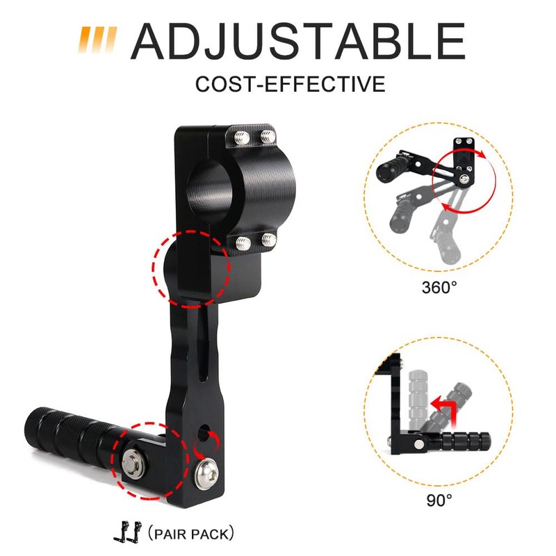 Xitomer 22-28mm Highway Peg Mounts Rider Adjustable Footpeg Kit Footrest