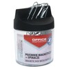 Office Products 18184421-99 Magnetic Paper Clip Dispenser Round with Paper