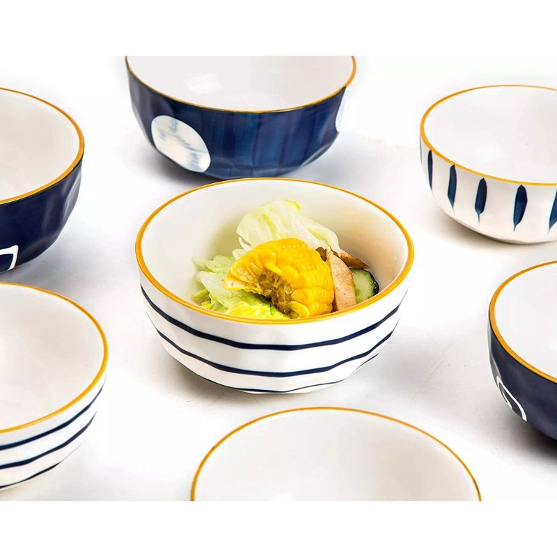 Sophie & Panda Porcelain Soup Bowls Pack of 4 (8.5