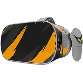 Decal Style Skin Wrap Compatible with Oculus Go Headset - Jagged Camo Orange (Oculus NOT Included)