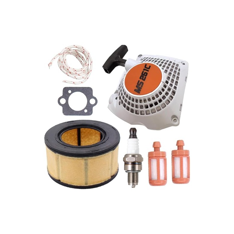 Pull Start Starter Rewind Recoil Assembly with Air Filter Fuel