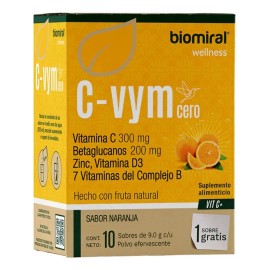 C-vym Cero Polvo 10 Sobres Suplemento Alimenticio Sin Azúcar