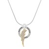 Delight Jewelry Goldtone Large Clear Crystal Lightning Bolt - Sister