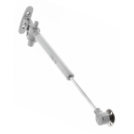 Gedotec Gas Lift Flap Fitting for Kitchen Cupboard | Soft | 1 Piece Compression Spring for Furniture Hinges | Gas Spring 100N Silver | Flap Spring for Cabinet Hinges - Shock Absorber