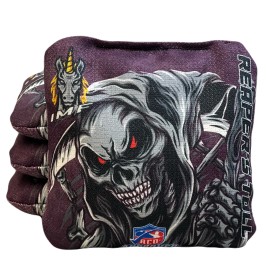 IMF - Reaper's Toll Grey - 4/9 Speed- ACO Stamped - Pro Cornhole Bags - Set of 4 - USA