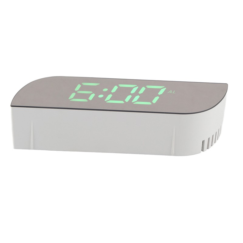 LED Digital Clock 12/24 Hour Conversion Adjustable Brightness Bedside Alarm