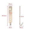 LagunaProject 4 x Heavy Duty Brass Plated J Hooks 3