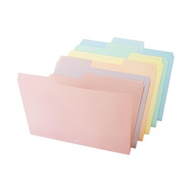 Mr. Pen- File Folders, 1/3 Cut Tab, 6 Pack, Morandi Colors, Letter Size, Colored File Folders, Letter File Folders