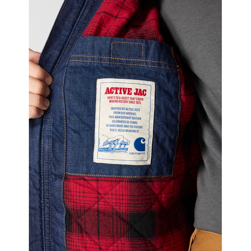 Carhartt Men's Loose Fit Denim Active Jac, Sawyer, Large