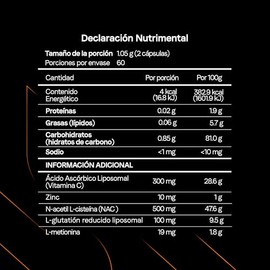 Defense Complex NAC Vitamina C Liposomal y Glutatión | OptiZinc® (Zinc Quelado con L-Metionina) | Certificado FST | Apoyo Antioxidante e Inmunológico 