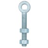 Swing Gate Long Eye Bolts Hinge + Nuts Adjustable Zinc