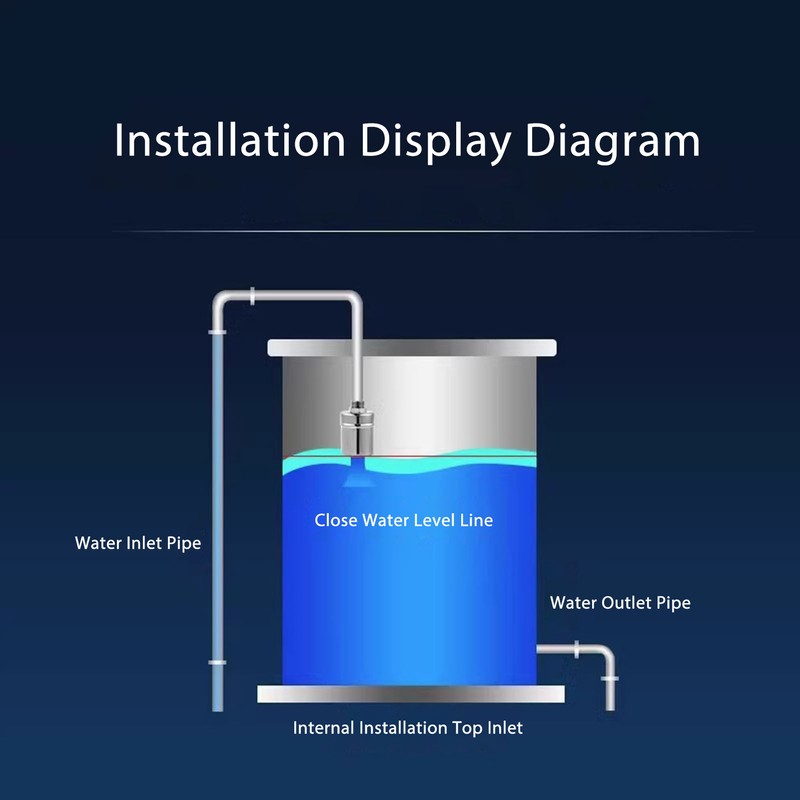 G1/2 DN15 Float Valve 304 Stainless Steel Auto Shut Off