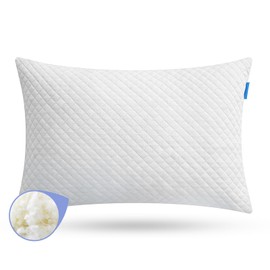 Memory Foam Toddler Pillow,20X14’ Kids Pillow with Machine Washable Comfortable Pillowcase Rayon Derived from Bamboo,Adjustable Height Toddler Pillows for Sleeping 2-6 Years Old (1, White)