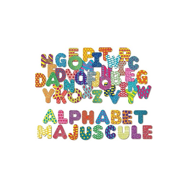 Vilac – 6702 – Großbuchstaben mit Magneten – 56 teilig