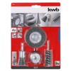 kwb Wire Brush Set for Drills - Universal Use -