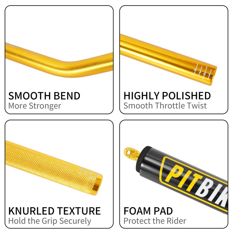Motorcycle Handlebars 7/8 Inch,RUTU Universal Dirt Bike Handle Bar with