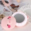 KFMX Espejo Luz Led Portátil Viaje Mini Ventilador Puerquito