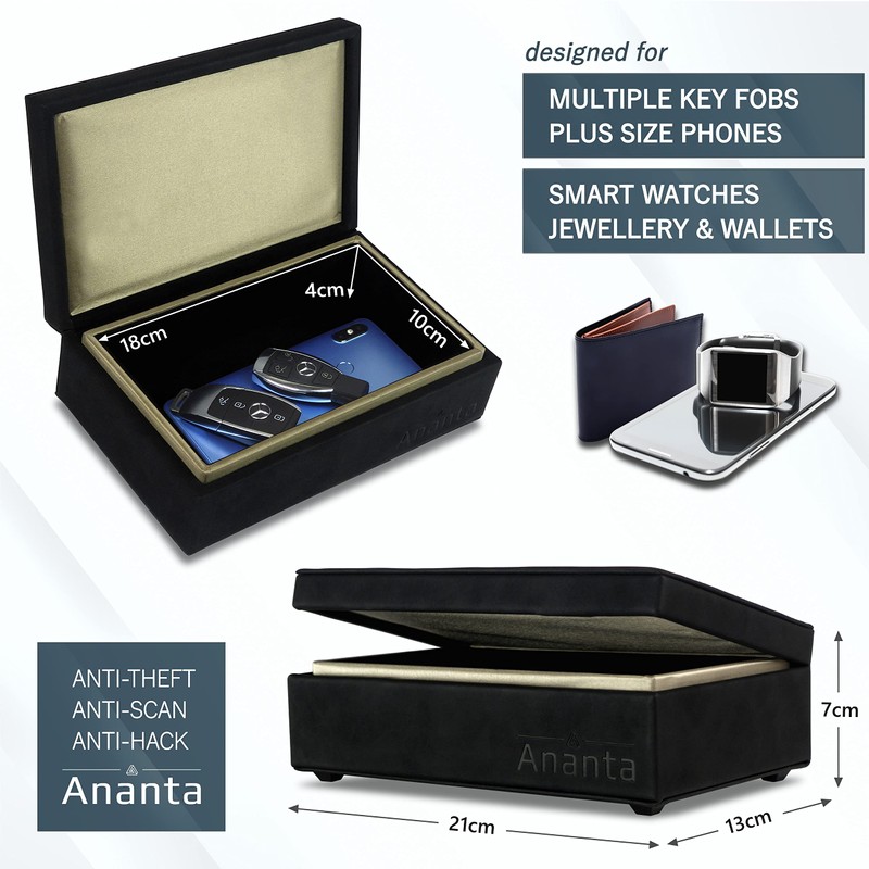 Ananta Faraday Box for Car Keys – Military-Grade RFID Blocking