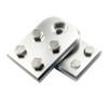 1 Pair 4-Cell Flat Ear Battery Terminals, Premium Aluminum Battery
