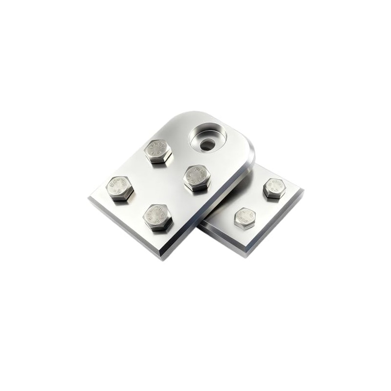 1 Pair 4-Cell Flat Ear Battery Terminals, Premium Aluminum Battery