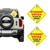 Wevdn 2 PCS Student Driver Sign for Car Window, 5"×5"
